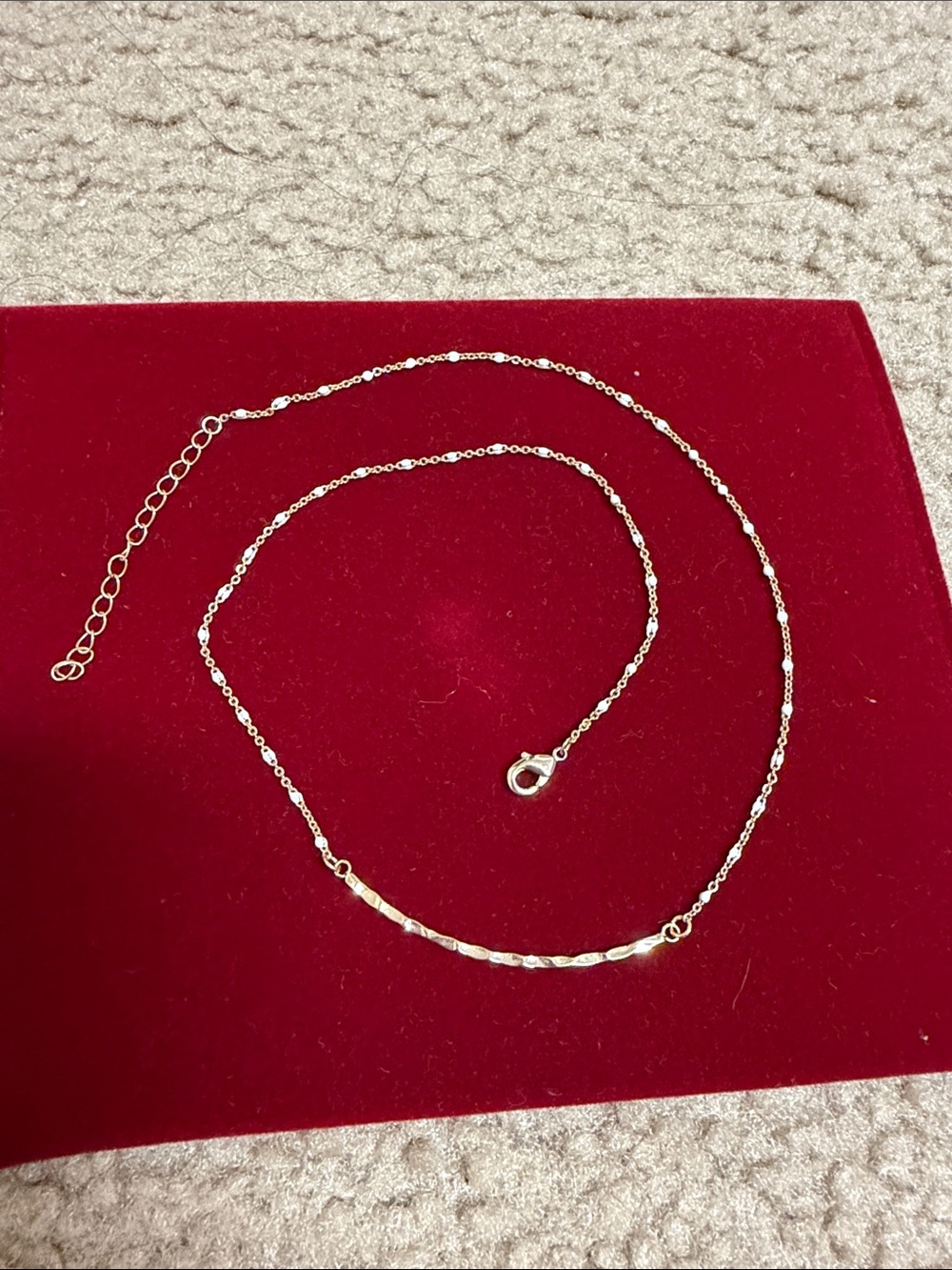 Minimalist Gold Bar Necklace for Women